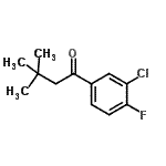 CAS 登录号：898764-66-4， 1-(3-氯-4-氟苯基)-3,3-二甲基-1-丁酮