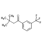 CAS 登录号：898764-74-4， 3,3-二甲基-1-[3-(三氟甲基)苯基]-1-丁酮