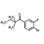CAS 登录号：898765-68-9， 1-(4-溴-3-氟苯基)-2,2-二甲基-1-丁酮