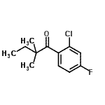 CAS#: 898765-86-1, 1-(2-Chloro-4-fluorophenyl)-2,2-dimethyl-1-butanone