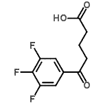 CAS 登录号：898765-89-4， 5-氧代-5-(3,4,5-三氟苯基)戊酸