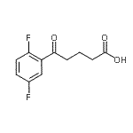 CAS#: 898766-34-2, 5-(2,5-Difluorophenyl)-5-oxopentanoic acid