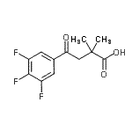 CAS#: 898766-72-8, 2,2-Dimethyl-4-oxo-4-(3,4,5-trifluorophenyl)butanoic acid