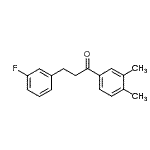 CAS 登录号：898767-17-4， 1-(3,4-二甲基苯基)-3-(3-氟苯基)-1-丙酮