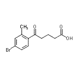CAS#: 898767-31-2, 5-(4-Bromo-2-methylphenyl)-5-oxopentanoic acid