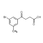 CAS 登录号：898767-43-6， 4-(3-溴-5-甲基苯基)-4-氧代丁酸