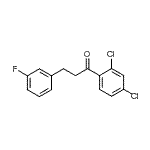 CAS 登录号：898767-59-4， 1-(2,4-二氯苯基)-3-(3-氟苯基)-1-丙酮