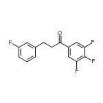 CAS#: 898767-73-2, 3-(3-Fluorophenyl)-1-(3,4,5-trifluorophenyl)-1-propanone