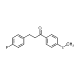 CAS#: 898768-11-1, 3-(4-Fluorophenyl)-1-[4-(methylsulfanyl)phenyl]-1-propanone