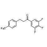 CAS#: 898769-43-2, 3-(4-Methylphenyl)-1-(3,4,5-trifluorophenyl)-1-propanone