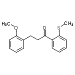 CAS#: 898769-81-8, 3-(2-Methoxyphenyl)-1-[2-(methylsulfanyl)phenyl]-1-propanone
