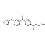 CAS#: 898770-07-5, Ethyl 4-[3-(1-pyrrolidinylmethyl)benzoyl]benzoate