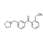 CAS#: 898770-10-0, [2-(Methylsulfanyl)phenyl][3-(1-pyrrolidinylmethyl)phenyl]methanone