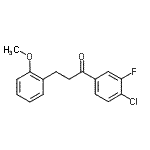 CAS 登录号：898770-15-5， 1-(4-氯-3-氟苯基)-3-(2-甲氧基苯基)-1-丙酮