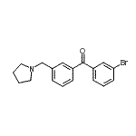CAS#: 898770-16-6, (3-Bromophenyl)[3-(1-pyrrolidinylmethyl)phenyl]methanone