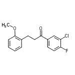 CAS 登录号：898770-18-8， 1-(3-氯-4-氟苯基)-3-(2-甲氧基苯基)-1-丙酮