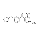CAS#: 898770-37-1, (2,4-Dimethylphenyl)[3-(1-pyrrolidinylmethyl)phenyl]methanone