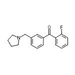CAS#: 898770-60-0, (2-Fluorophenyl)[3-(1-pyrrolidinylmethyl)phenyl]methanone