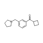 CAS#: 898770-96-2, Cyclobutyl[3-(1-pyrrolidinylmethyl)phenyl]methanone