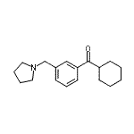 CAS#: 898771-00-1, Cyclohexyl[3-(1-pyrrolidinylmethyl)phenyl]methanone