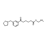 CAS#: 898771-07-8, Ethyl 6-oxo-6-[3-(1-pyrrolidinylmethyl)phenyl]hexanoate