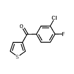 CAS#: 898771-21-6, (3-Chloro-4-fluorophenyl)(3-thienyl)methanone