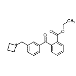 CAS 登录号：898771-45-4， 乙基2-[3-(1-氮杂环丁基甲基)苯甲酰基]苯甲酸酯