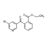 CAS#: 898771-80-7, Ethyl 2-[(5-bromo-3-pyridinyl)carbonyl]benzoate