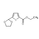 CAS#: 898772-08-2, Ethyl 5-(1,3-dioxolan-2-yl)-2-thiophenecarboxylate