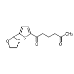 CAS#: 898772-66-2, 1-[5-(1,3-Dioxolan-2-yl)-2-thienyl]-1,5-hexanedione