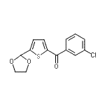 CAS#: 898773-47-2, (3-Chlorophenyl)[5-(1,3-dioxolan-2-yl)-2-thienyl]methanone