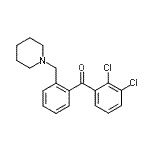CAS 登录号：898773-65-4， (2,3-二氯苯基)[2-(1-哌啶基甲基)苯基]甲酮