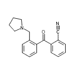 CAS 登录号：898774-20-4， 2-[2-(1-吡咯烷基甲基)苯甲酰基]苯甲腈