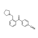 CAS#: 898774-26-0, 4-[2-(1-Pyrrolidinylmethyl)benzoyl]benzonitrile