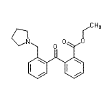 CAS 登录号：898774-29-3， 乙基2-[2-(1-吡咯烷基甲基)苯甲酰基]苯甲酸酯