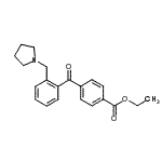 CAS 登录号：898774-35-1， 乙基4-[2-(1-吡咯烷基甲基)苯甲酰基]苯甲酸酯