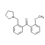 CAS 登录号：898774-38-4， [2-(甲硫基)苯基][2-(1-吡咯烷基甲基)苯基]甲酮