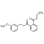 CAS 登录号：898774-54-4， 乙基2-[3-(3-甲氧基苯基)丙酰]苯甲酸酯