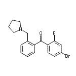 CAS#: 898774-85-1, (4-Bromo-2-fluorophenyl)[2-(1-pyrrolidinylmethyl)phenyl]methanone