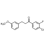 CAS 登录号：898774-88-4， 1-(4-氯-3-氟苯基)-3-(3-甲氧基苯基)-1-丙酮