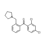CAS 登录号：898774-95-3， (2,4-二氯苯基)[2-(1-吡咯烷基甲基)苯基]甲酮