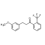 CAS 登录号：898774-96-4， 3-(3-甲氧基苯基)-1-[2-(三氟甲基)苯基]-1-丙酮