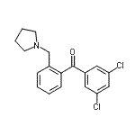 CAS 登录号：898775-01-4， (3,5-二氯苯基)[2-(1-吡咯烷基甲基)苯基]甲酮