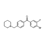 CAS#: 898775-17-2, (4-Bromo-3-fluorophenyl)[4-(1-piperidinylmethyl)phenyl]methanone