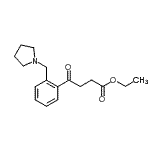 CAS 登录号：898775-27-4， 乙基4-氧代-4-[2-(1-吡咯烷基甲基)苯基]丁酸酯