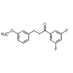 CAS 登录号：898775-34-3， 1-(3,5-二氟苯基)-3-(3-甲氧基苯基)-1-丙酮