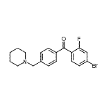 CAS#: 898775-41-2, (4-Bromo-2-fluorophenyl)[4-(1-piperidinylmethyl)phenyl]methanone