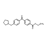 CAS#: 898776-17-5, Ethyl 4-[4-(1-pyrrolidinylmethyl)benzoyl]benzoate