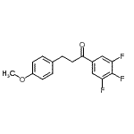 CAS#: 898776-46-0, 3-(4-Methoxyphenyl)-1-(3,4,5-trifluorophenyl)-1-propanone