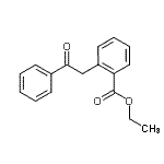 CAS 登录号：898776-66-4， 乙基2-(2-氧代-2-苯基乙基)苯甲酸酯